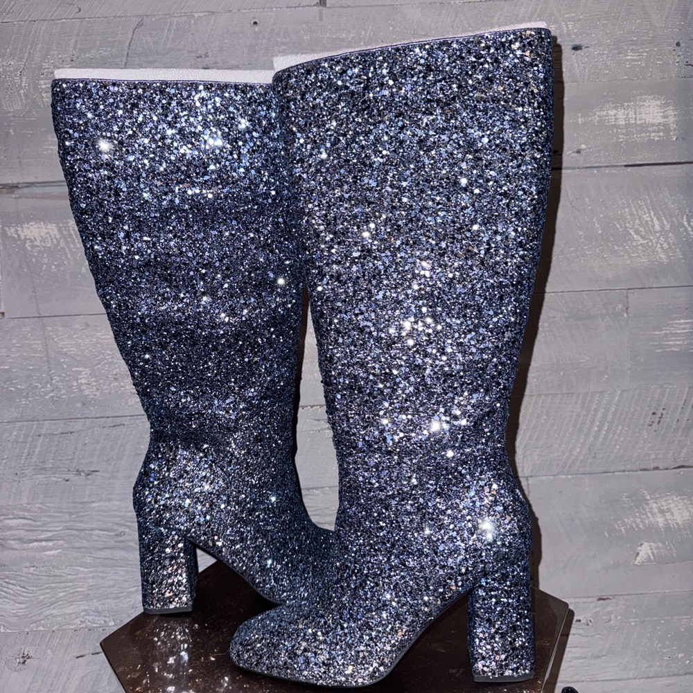 🌟 Brand New Corkys YOLO tall glitter boots